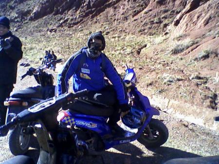 la c moi avec ma moto � la route d'oukaymden
